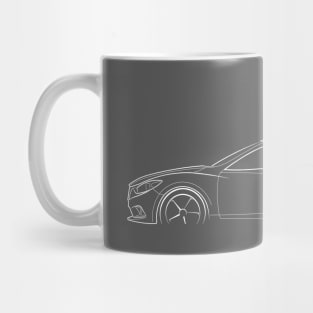 2015 Mazda 6 - profile stencil, white Mug